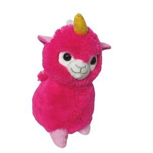 Peek A Boo Toys Pink Llama Corn Plush 8.5 Inch